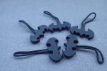 Soft Material Rubber Zipper Puller For Handbags Backpacks
