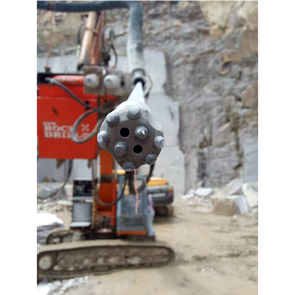 Semi - Ballistic 38mm Tapered Button Bit For Granite Rock Drilling Head
