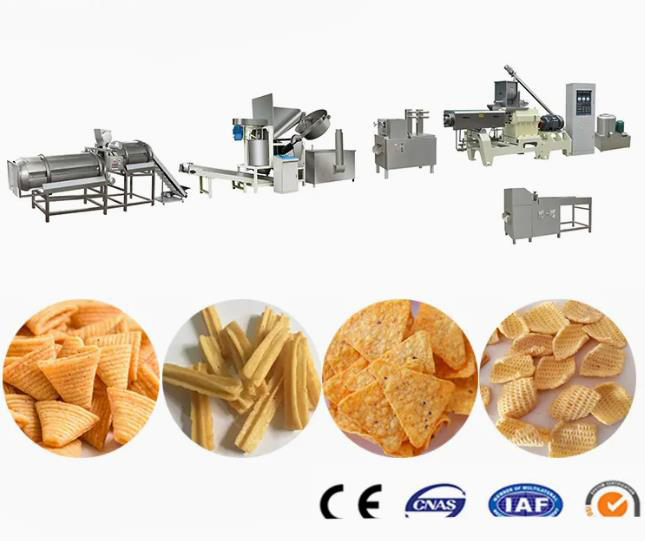 Directly puff with core-filling snack food extruder machine