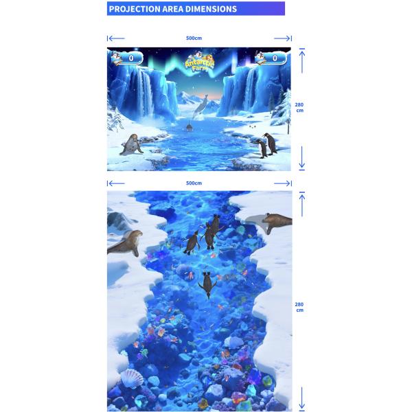 Education Integration AR Joyful Beach Interactive Projection Game System