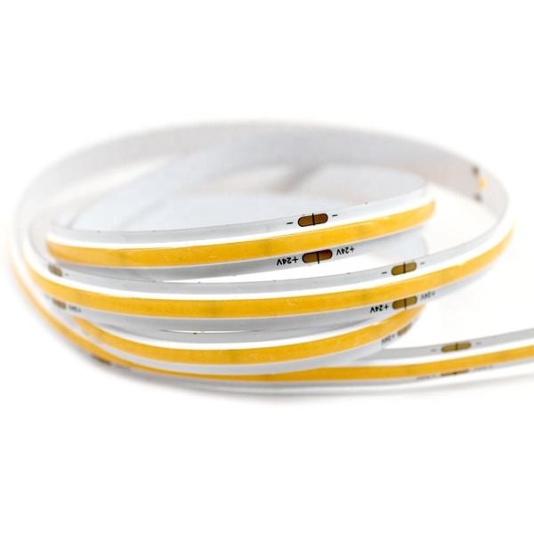 Flexible COB CCT Dimmable LED Strip 2700K-6500K 5M 10W/m 8mm PCB