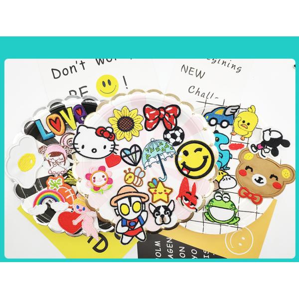 factory made logo butterfly patch heat patch rubber logo patch