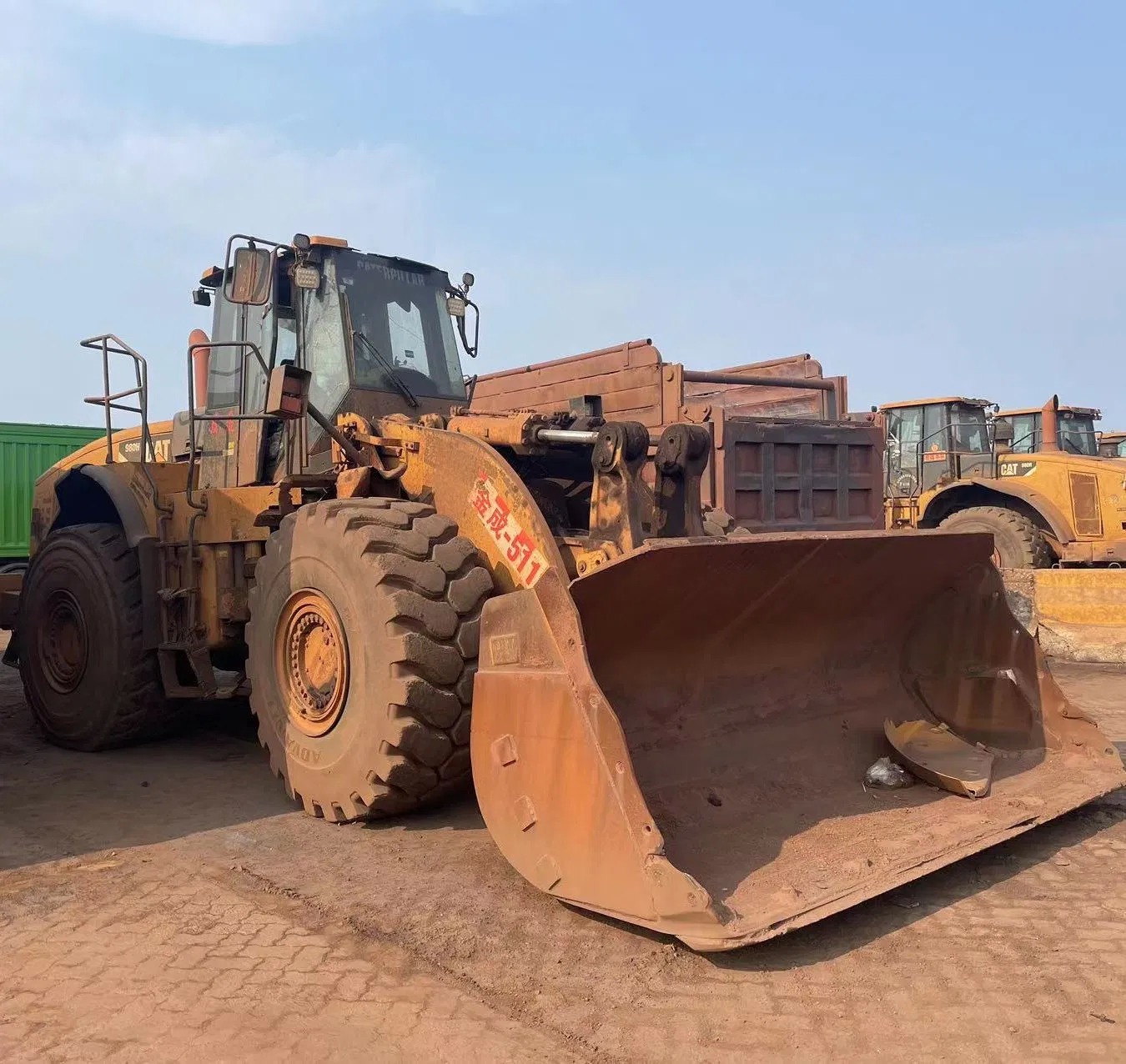 Quality Hot Selling Used Original Hydraulic Cat 980 Front Loader for sale