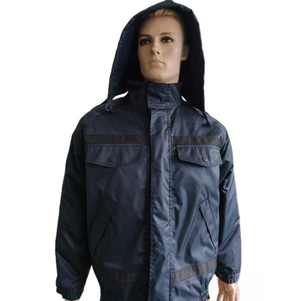 Quality Navy Blue Military Jacket with Composite Fabric Technology for sale