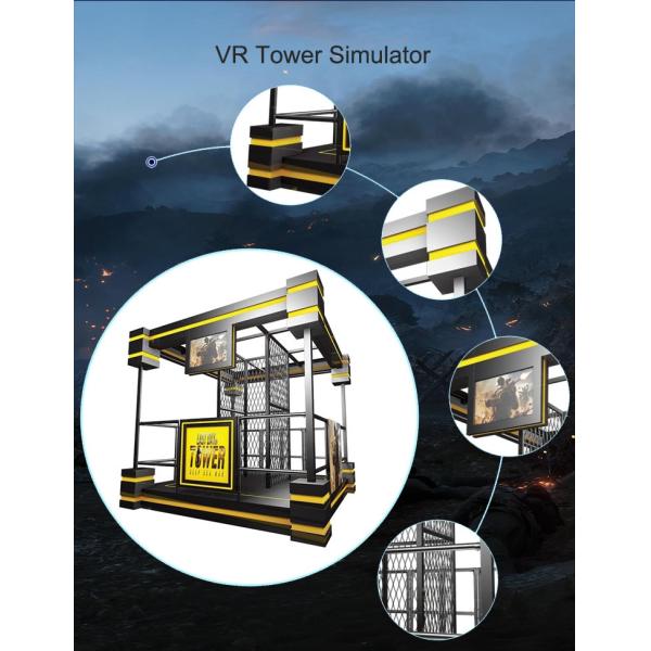 2 Players VR Tower Simulator Shooting Game Machine