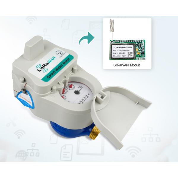 Wireless Remote Water Meter Reading Post Paid Brass Body Water Meter with Valve Lorawan