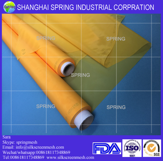 Polyester silk screen printing mesh fabric 200 mesh count(80T)/Screen printing mesh