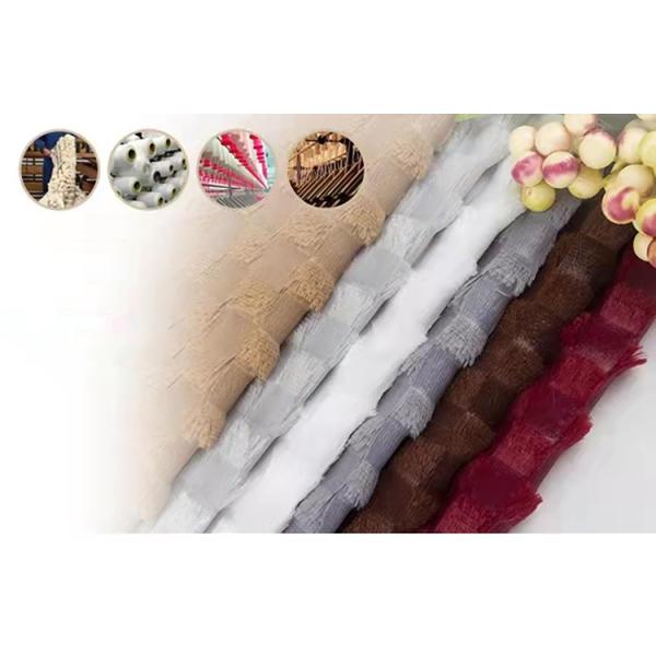 Recycled Free Sample Custom Style Knit Polyester OEM Flocking Short Plush Check Plain Fabric