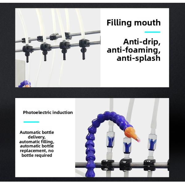 Automatic Four-Head CNC Liquid Filling Machine PET for Small Scale Glass Fruit Juice Beverage Milk Bottles Small Filling