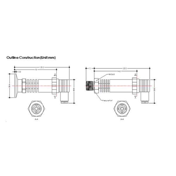 HPT-5 High Temperature Pressure Transmitter for boiled water and steam application