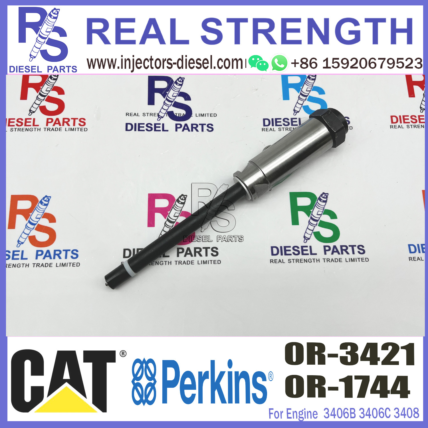 4W7017 Diesel Injector Nozzle 0R-1744 0R-3421 For Caterpillar 3406B 3406C 3408C