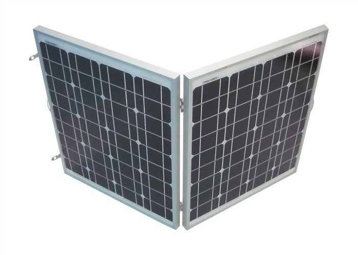 Monocrystalline Camping Solar Panels High Transmissions Low Iron Tempered Glass
