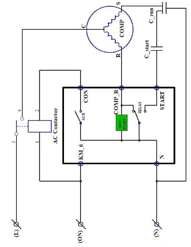 AC220V Single Phase Soft Starter / Industrial Grade Soft Start Controller For Air Conditioner