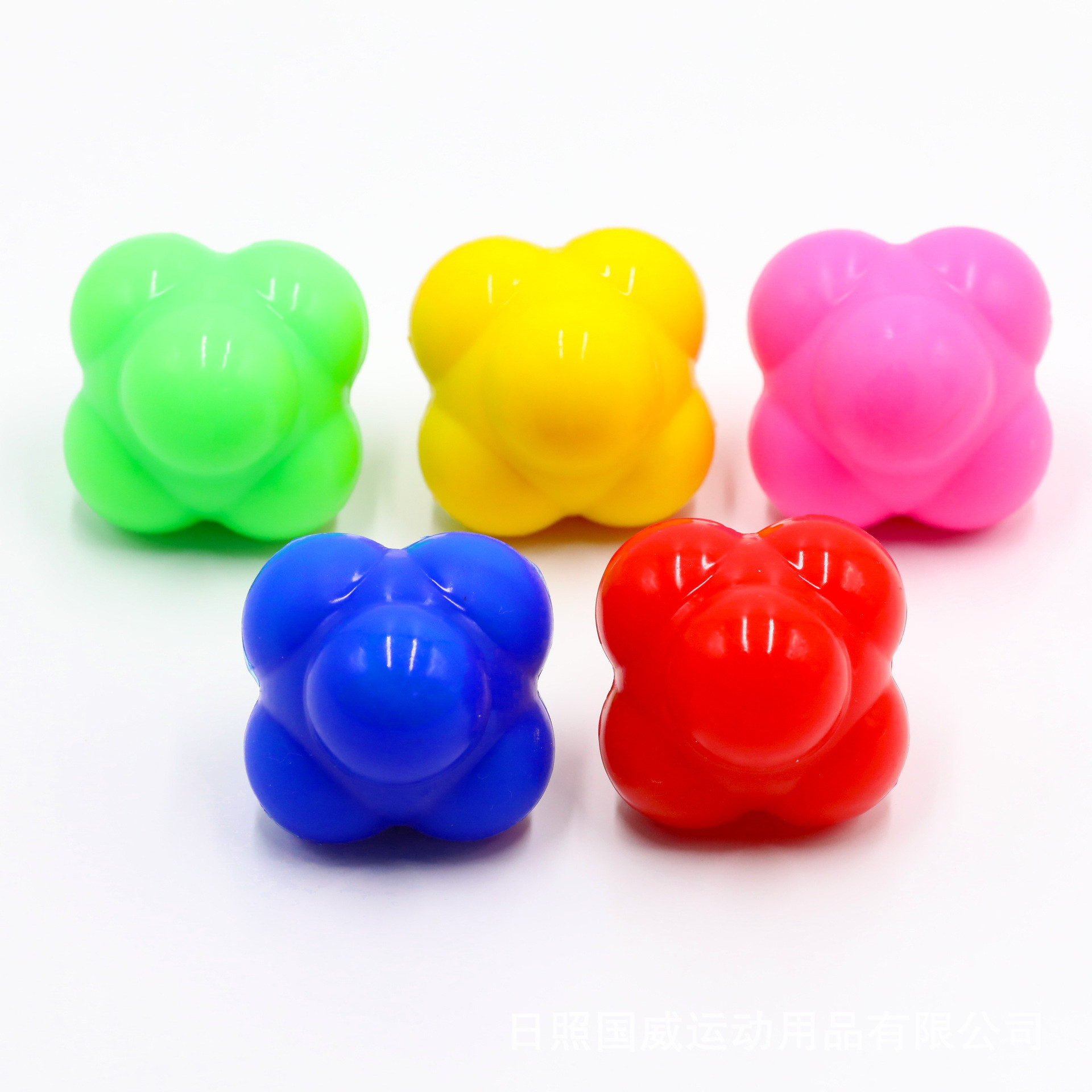 Hand-Eye Coordination Agility Trainer For Baseball , Silicone Rubber Reaction Ball