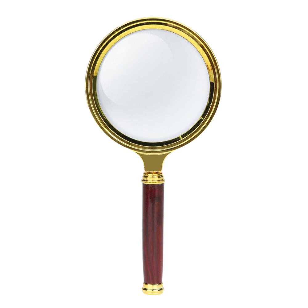 70mm Handheld Reading Magnifier 10x Handheld Magnifying Glass Ergonomics Handle Design
