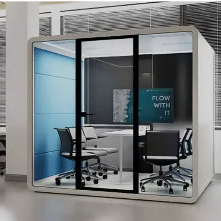 Massimo Four Persons Acoustic Telephone Booth No Disturbing Meeting Acoustic Pods