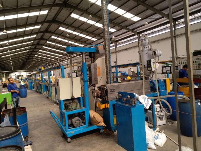 380v Wire Manufacturing Machine , PVC Cable Extruder Machine