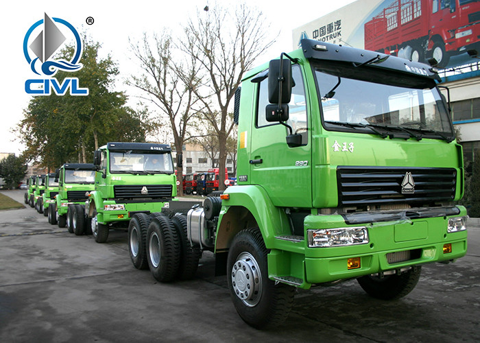 Euro II / Euro III Sinotruk 6 X 4 Tractor Truck Emission Standard Zz4257s3246v Understated Luxury