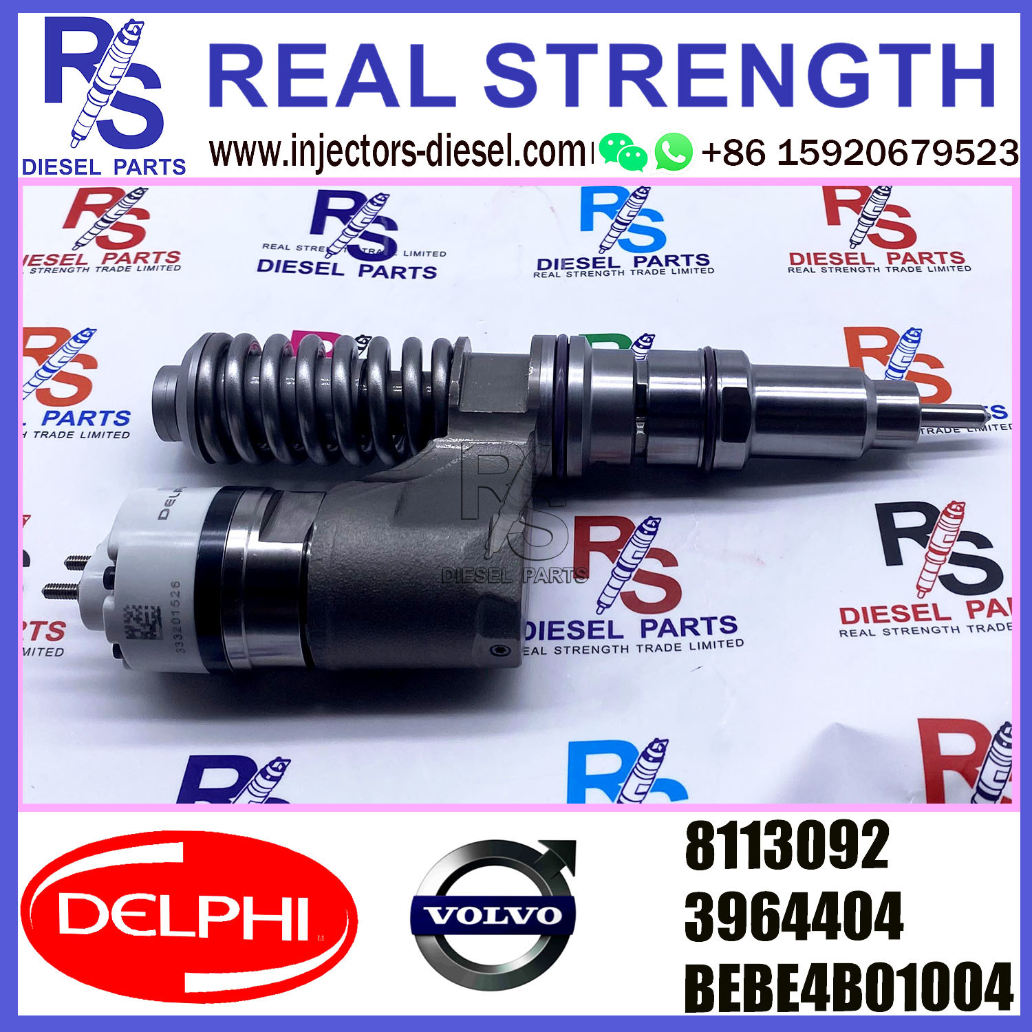 DELPHI injector 8113092 3964404 BEBE4C01004 Diesel pump Injector V-O-L-V BEBE4C01004 A1 for V-O-L-V FH12 (USA)