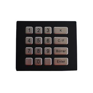IP67 Metal Numeric Keypad 16 Keys For Security Atm Access Control