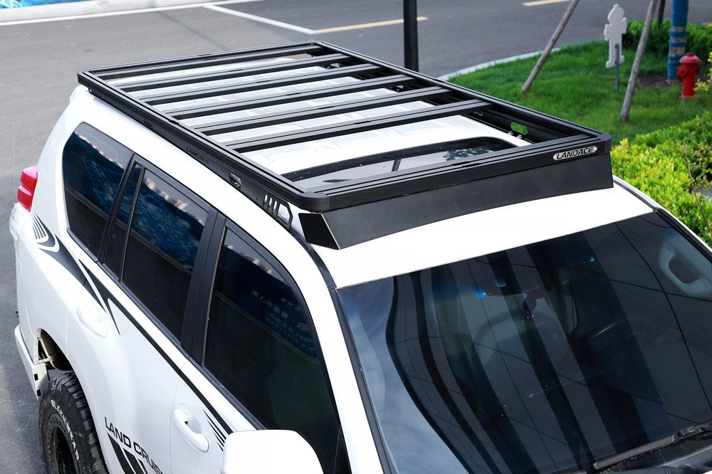 Black Aluminum Alloy 4runner Luggage Roof Rack Roof Basket Ideal for Camping Activities
