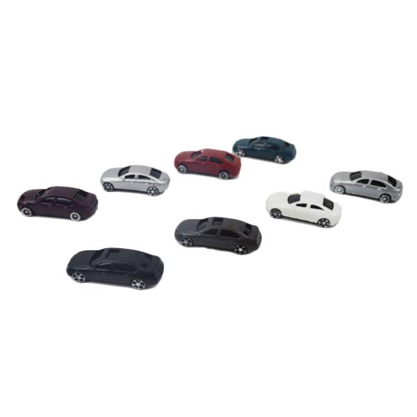1:150 scale ABS plastic 3x1x0.9cm model colorful car for model building material or toys
