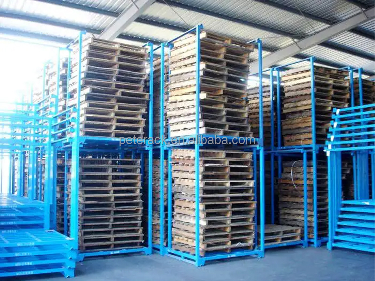 Warehouse Weld Wire Mesh Storage Rack , Heavy Duty Wire Container Pallet Racking