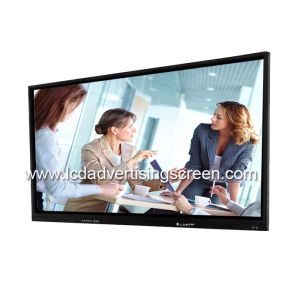 Black Touch Screen Interactive Whiteboard , Meeting Interactive Board 5G WIFI