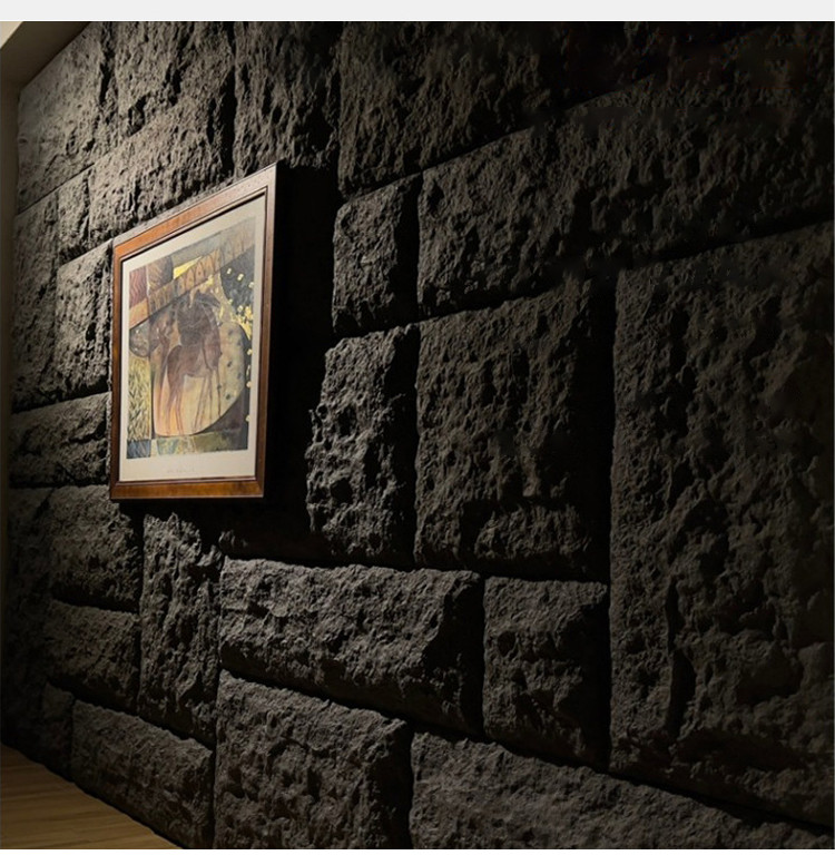 Indoor Outdoor PU Stone Wall Panel Polyurethane Stone Big Slab Panel