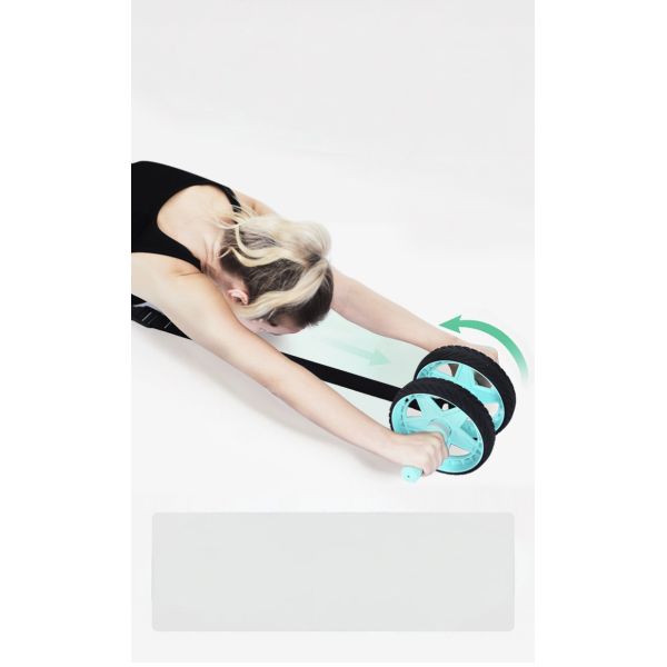 Multifunctional Ab Roller Wheel Set With Knee Mat And Resistance Band For Home Core Training And Full Body Workout