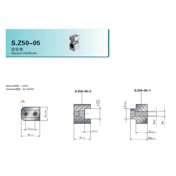 High Precision 1.2344 Locating Block for Injection Mold