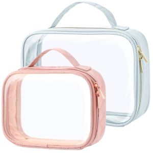 Quality Clear Waterproof Shockproof Durable Toiletry Bag With Handle for sale
