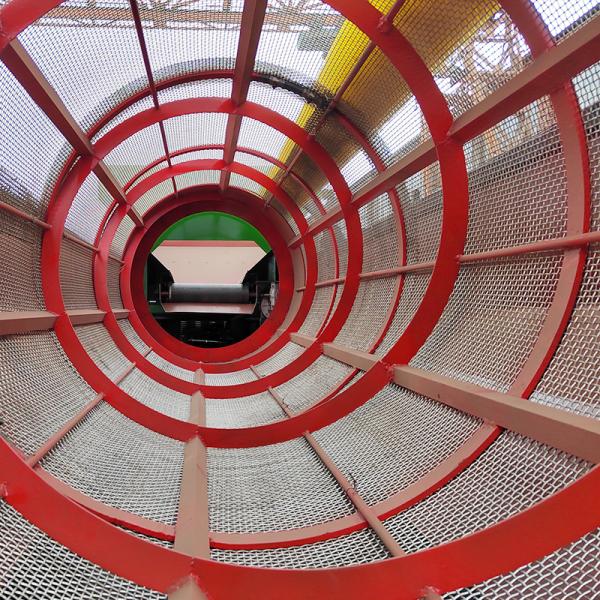 Easy to Operate 15-90 Square Meter Automatic Trommel Screen Drum Sieve Separator for Farms