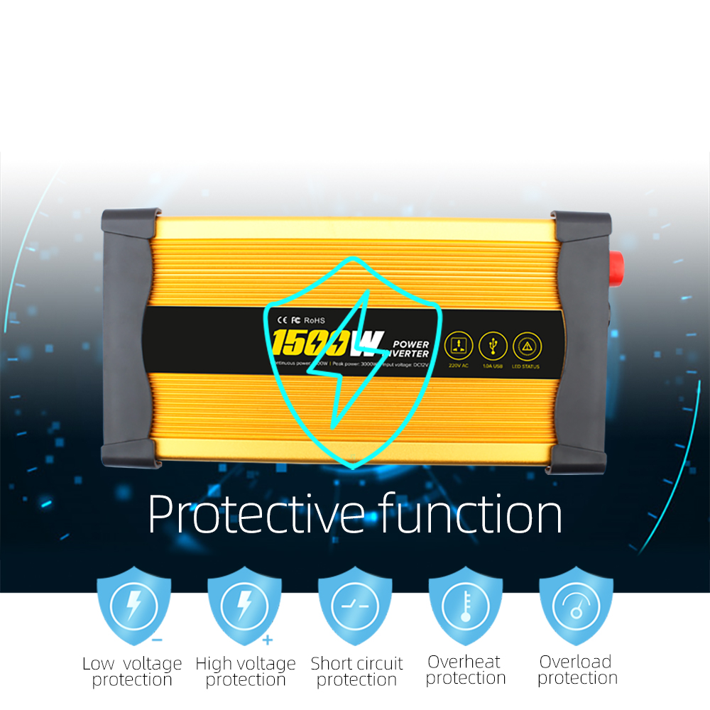 Custom Cheap Low Price 1.5Kw Smart Solar Inverter Energy System Solar Inverter Hybrid