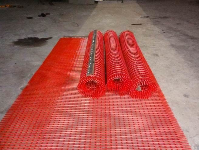 Polyurethane TPU Tufflex Screen Mesh With Steel Hooks No Blind
