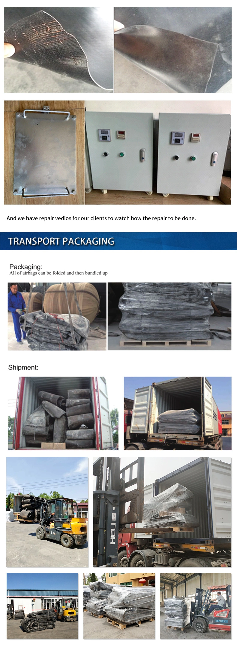 Marine Boat Salvage Rubber Inflatable Buoyancy Bags Price