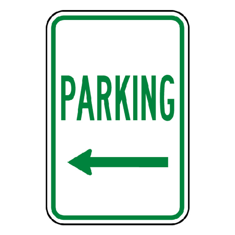 Directional Arrow Custom Reflective Sign Parking Lot Symbol Weatherproof