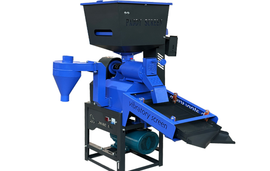 300KG Per Hour Single Phase 4hp 6N50L Rice Mill with Vibration+destoner