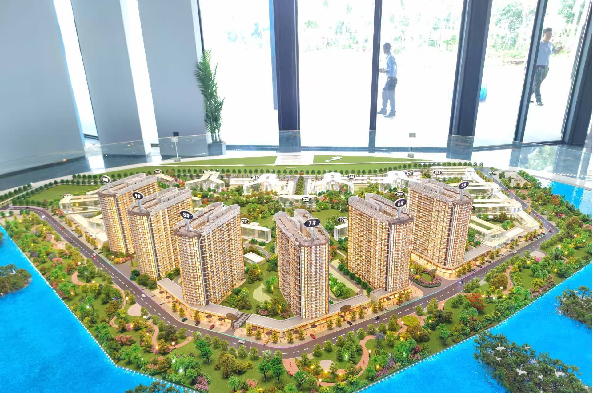 Coastal Residential Architectural Models Urban 1:100 Architecture Model