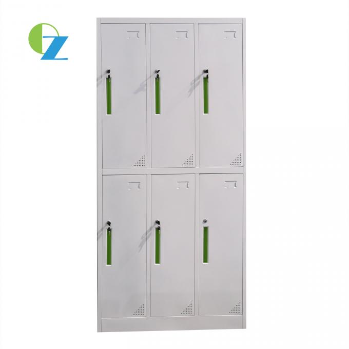 Lateral Steel 6 Door D450mm Metal Locker Cupboard For Swimming Pool