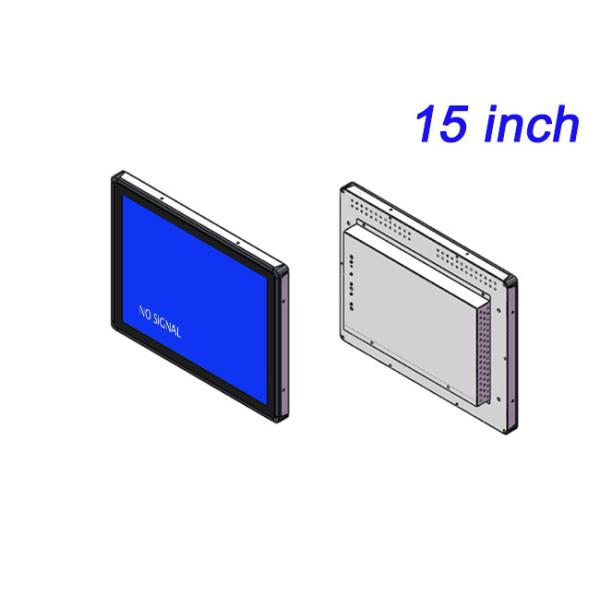 15-Inch Embedded Monitor for Security Systems, Transportation Displays, Process Monitoring, and Public Information Panels