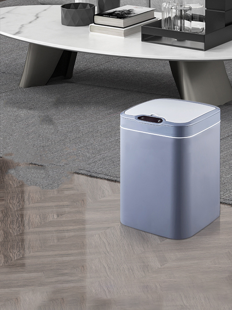 12Ltr Custom Trash Can Automatic Charging Intelligent Induction Garbage Can