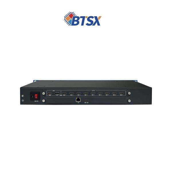 Buy Professional 4K60 Decoder Video Wall Processor with 9 HDMI Outputs and 64x D1@30fps Decoding for Multi-Screen Display at wholesale prices