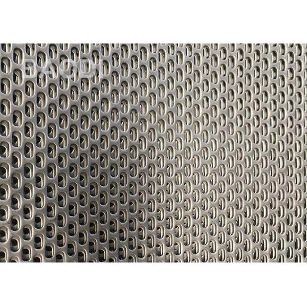 Decorative Screen Slotted Hole SS304 Perforated Metal Mesh