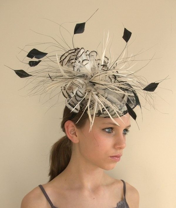 Chicken Feather Mounts Pheasant Flower Feather Headband Dyed Pattern
