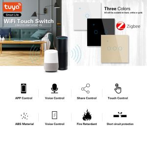 UBARO 86 Type Smart Tuya Zigbee Switch App Remote Control Support Google