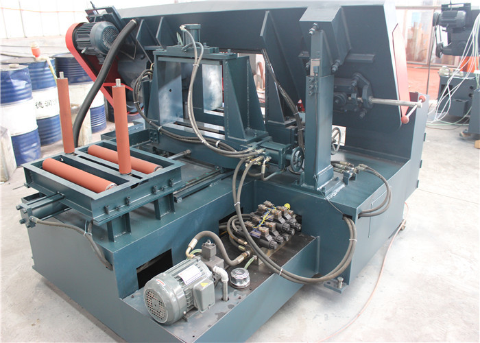 Column Efficient Metal Band Saw Machine Roller Feeding Loading Style G400