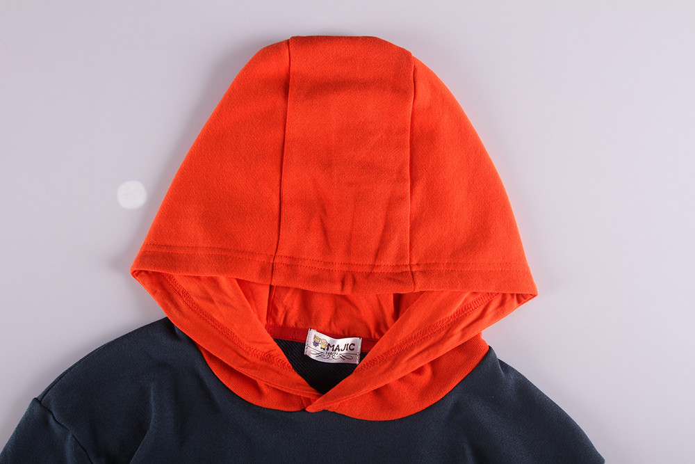 Kids Casual Pure Cotton Terry Cloth Hoodie For Autumn