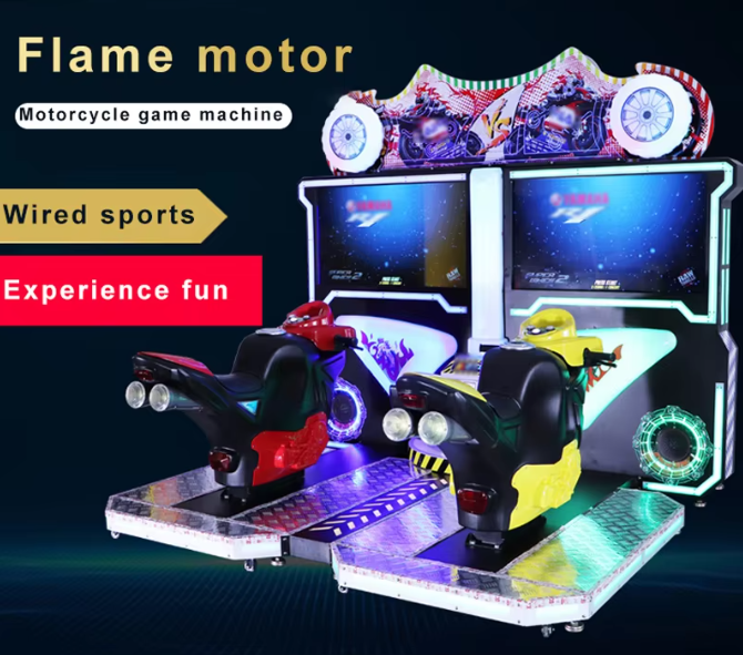 2 Player Simulator Arcade Motorbike Game Machine Coin Operated Driving Game Machine