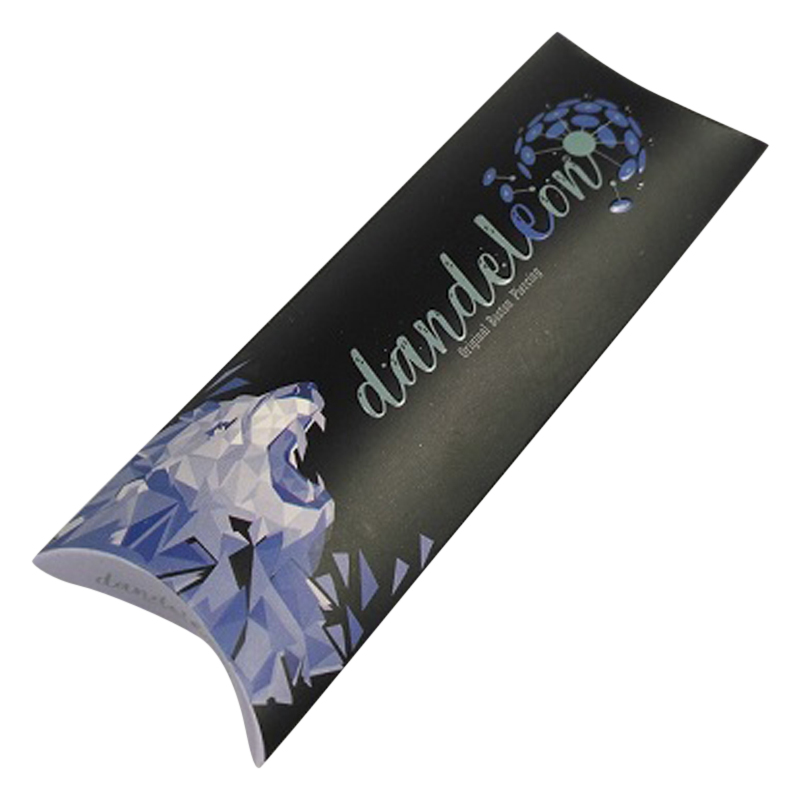 Customized Weave Wig Pillow Box for Hair Extension Packaging With Logo Print